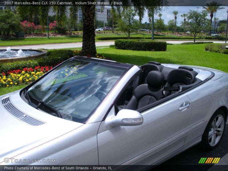 Iridium Silver Metallic / Black 2007 Mercedes-Benz CLK 350 Cabriolet