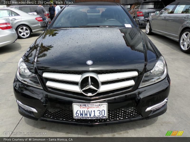 Black / Black 2012 Mercedes-Benz C 250 Coupe