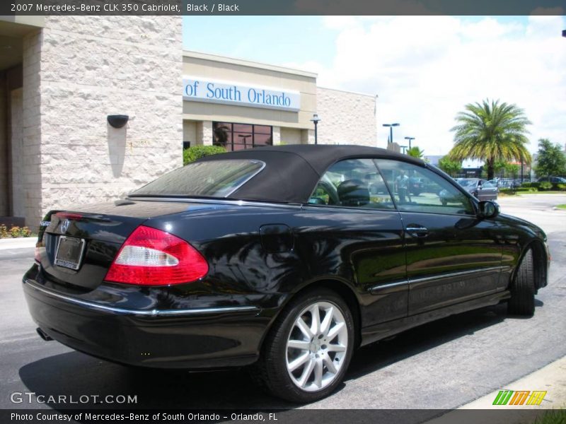 Black / Black 2007 Mercedes-Benz CLK 350 Cabriolet