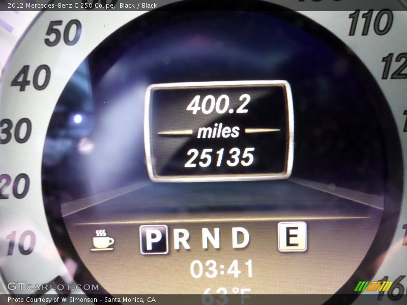 Black / Black 2012 Mercedes-Benz C 250 Coupe