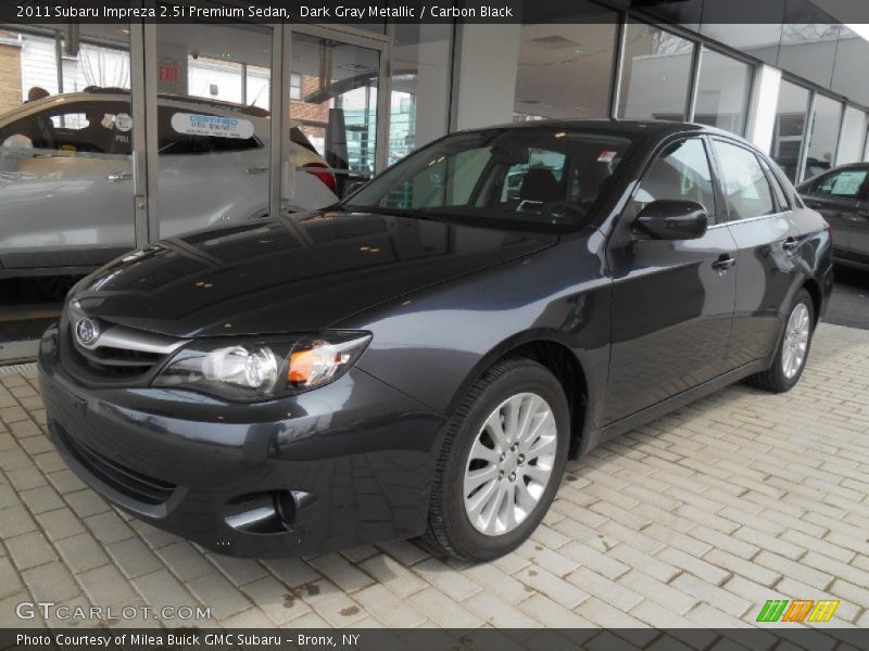 Dark Gray Metallic / Carbon Black 2011 Subaru Impreza 2.5i Premium Sedan