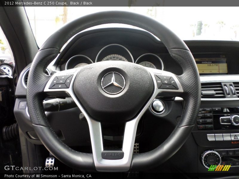 Black / Black 2012 Mercedes-Benz C 250 Coupe