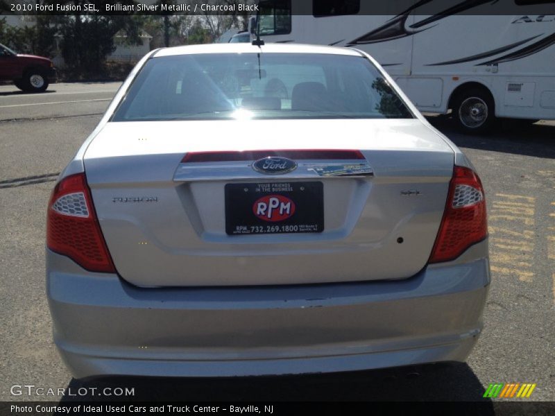 Brilliant Silver Metallic / Charcoal Black 2010 Ford Fusion SEL