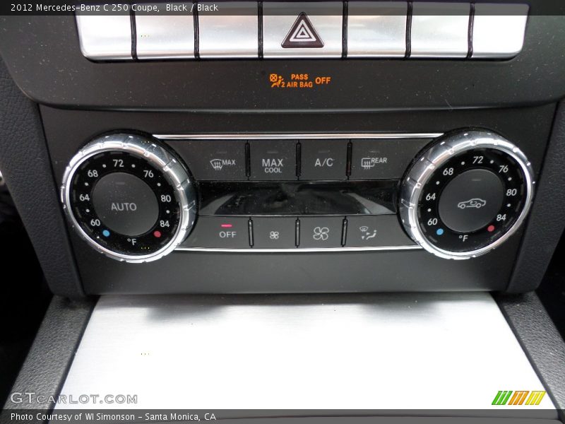 Black / Black 2012 Mercedes-Benz C 250 Coupe