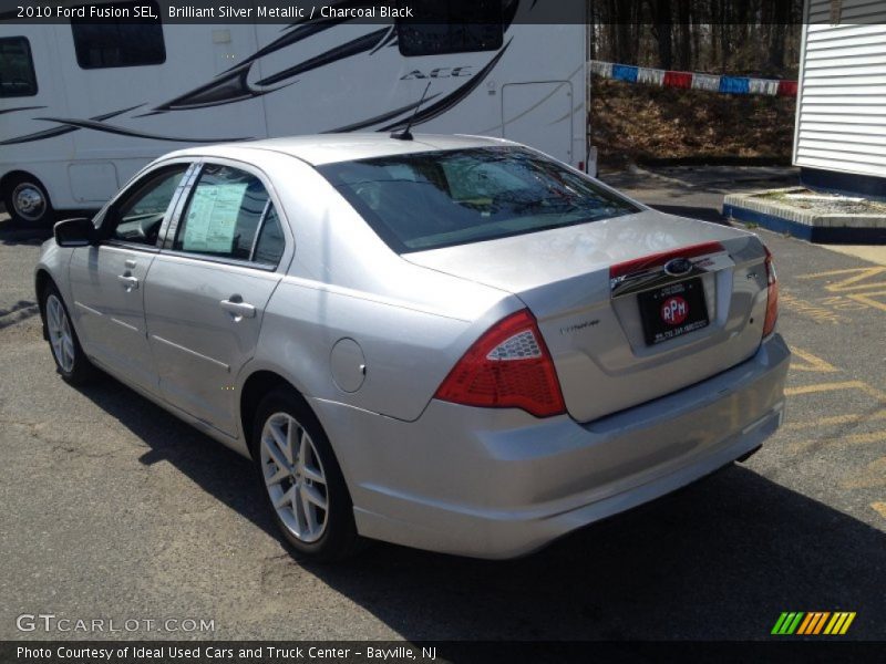 Brilliant Silver Metallic / Charcoal Black 2010 Ford Fusion SEL