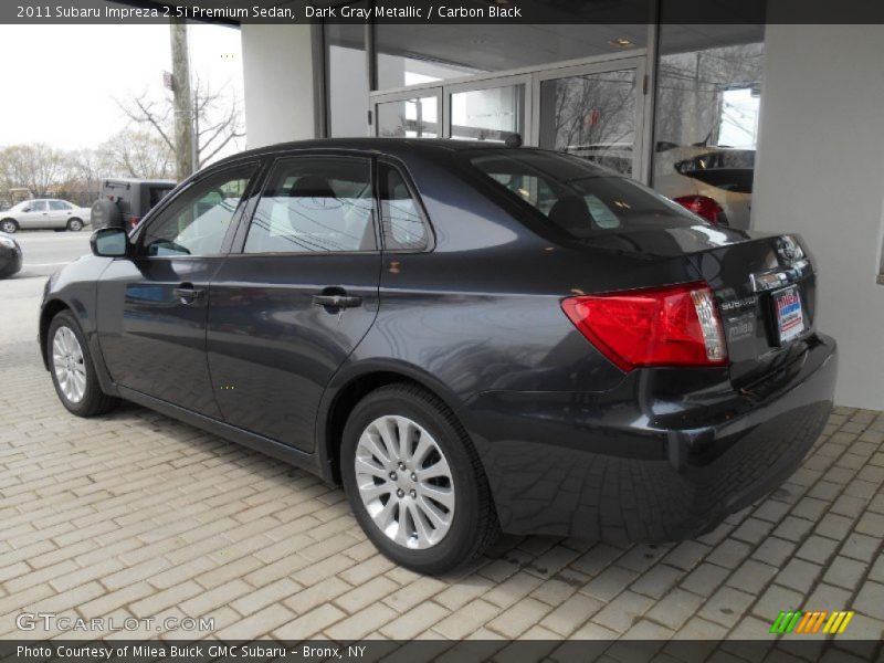 Dark Gray Metallic / Carbon Black 2011 Subaru Impreza 2.5i Premium Sedan