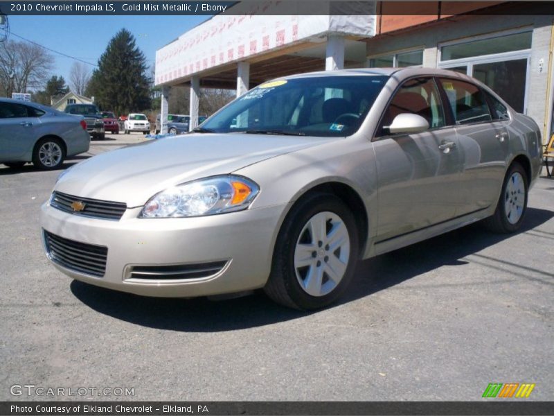 Gold Mist Metallic / Ebony 2010 Chevrolet Impala LS