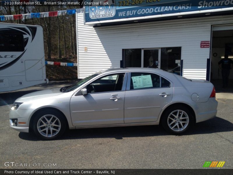 Brilliant Silver Metallic / Charcoal Black 2010 Ford Fusion SEL