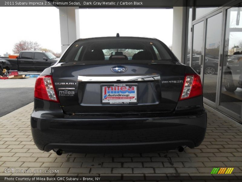 Dark Gray Metallic / Carbon Black 2011 Subaru Impreza 2.5i Premium Sedan