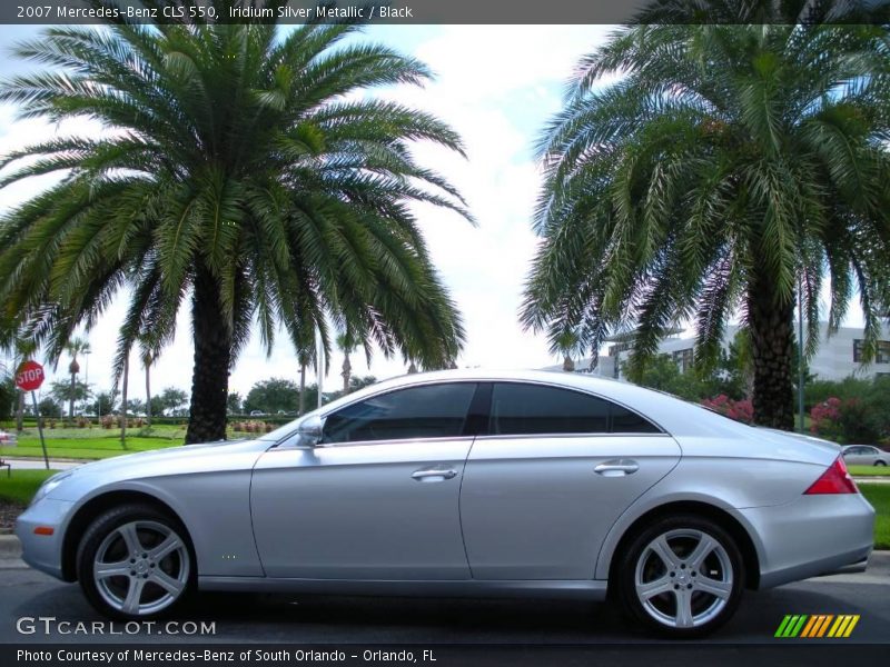 Iridium Silver Metallic / Black 2007 Mercedes-Benz CLS 550