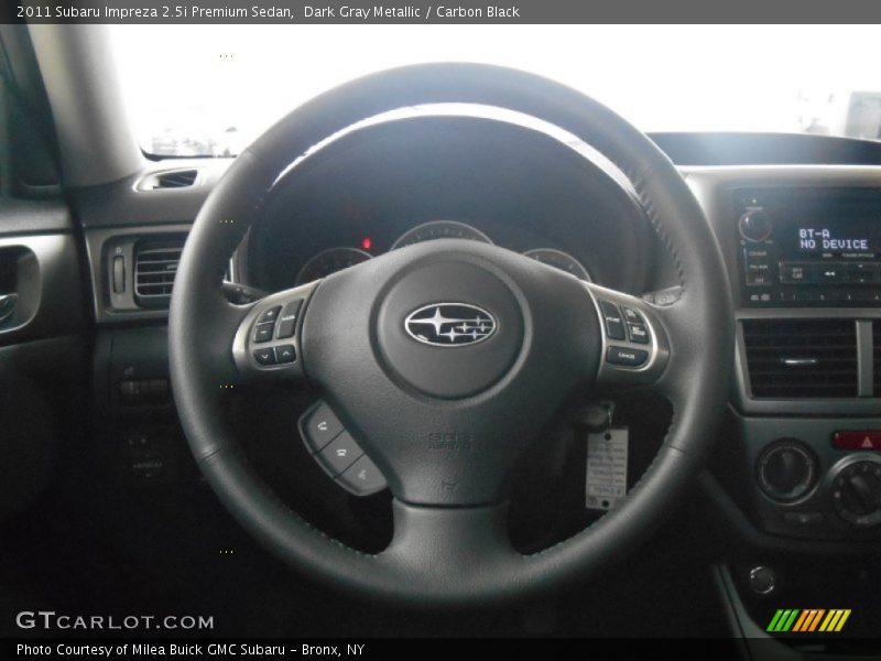 Dark Gray Metallic / Carbon Black 2011 Subaru Impreza 2.5i Premium Sedan