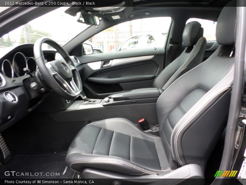 Black / Black 2012 Mercedes-Benz C 250 Coupe