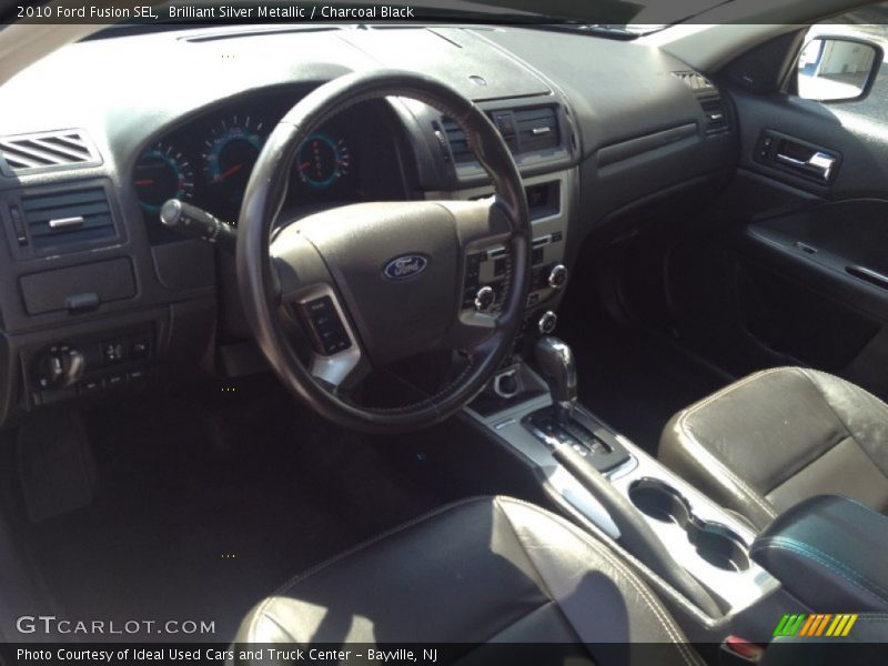 Brilliant Silver Metallic / Charcoal Black 2010 Ford Fusion SEL