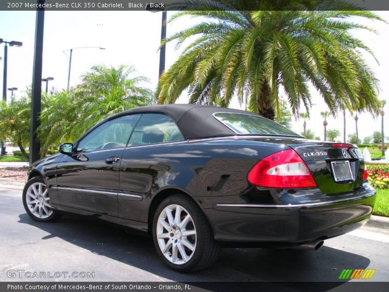 Black / Black 2007 Mercedes-Benz CLK 350 Cabriolet