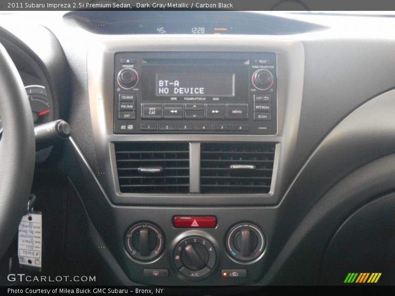 Dark Gray Metallic / Carbon Black 2011 Subaru Impreza 2.5i Premium Sedan