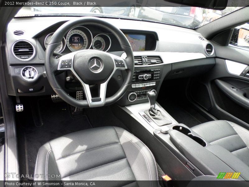 Black / Black 2012 Mercedes-Benz C 250 Coupe