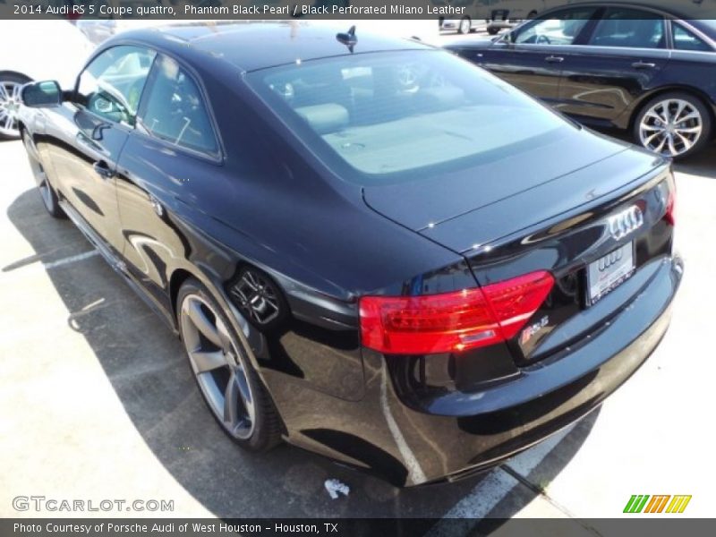 Phantom Black Pearl / Black Perforated Milano Leather 2014 Audi RS 5 Coupe quattro