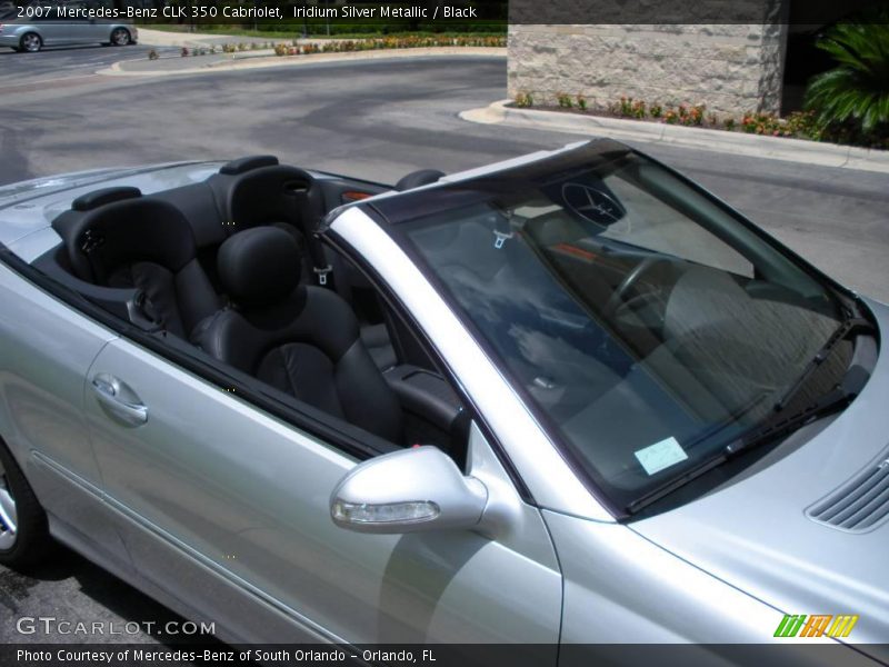Iridium Silver Metallic / Black 2007 Mercedes-Benz CLK 350 Cabriolet