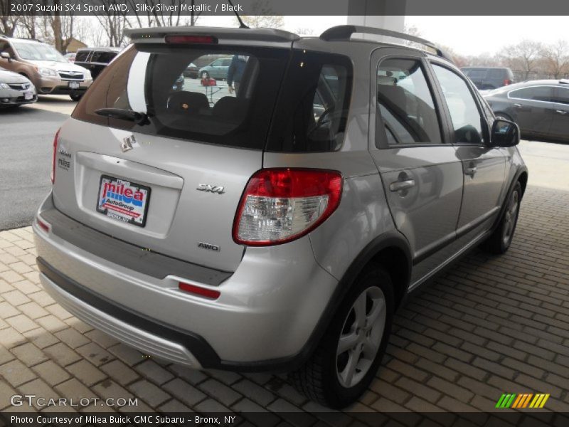 Silky Silver Metallic / Black 2007 Suzuki SX4 Sport AWD