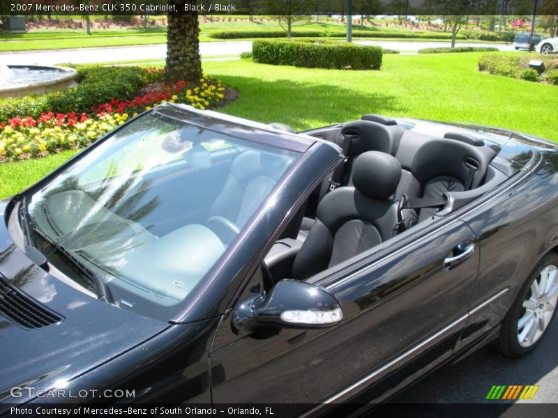 Black / Black 2007 Mercedes-Benz CLK 350 Cabriolet