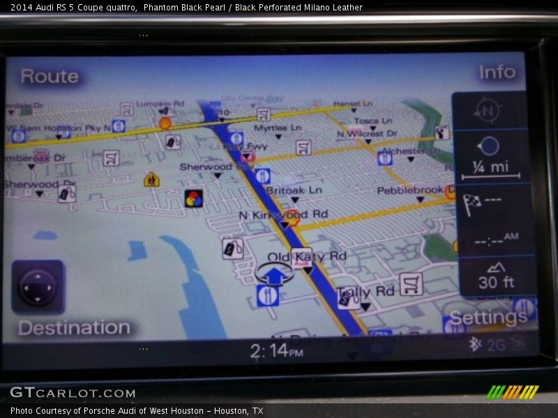 Phantom Black Pearl / Black Perforated Milano Leather 2014 Audi RS 5 Coupe quattro