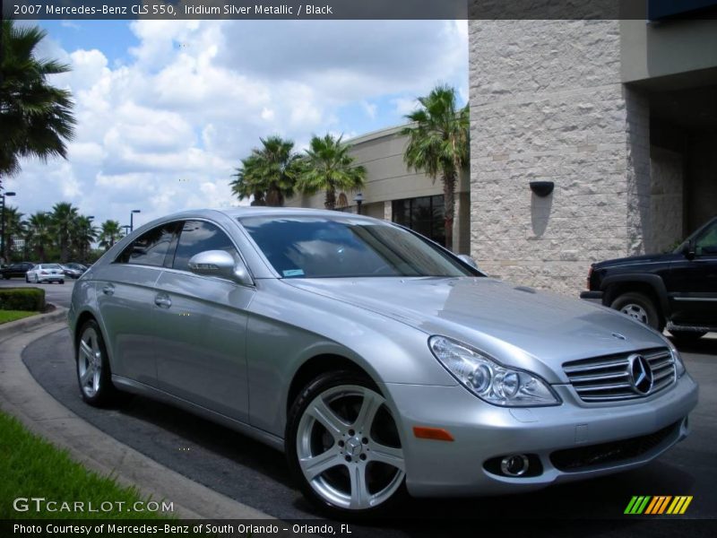 Iridium Silver Metallic / Black 2007 Mercedes-Benz CLS 550