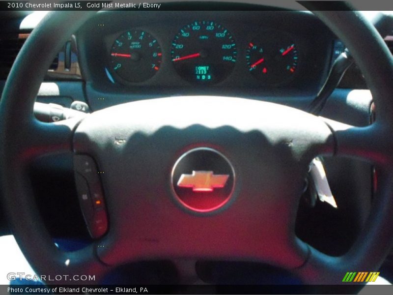Gold Mist Metallic / Ebony 2010 Chevrolet Impala LS