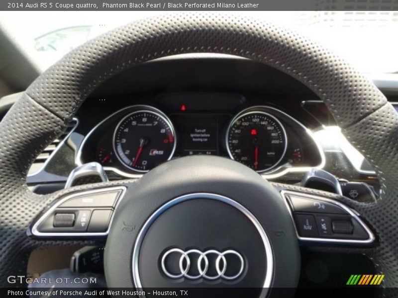 Phantom Black Pearl / Black Perforated Milano Leather 2014 Audi RS 5 Coupe quattro