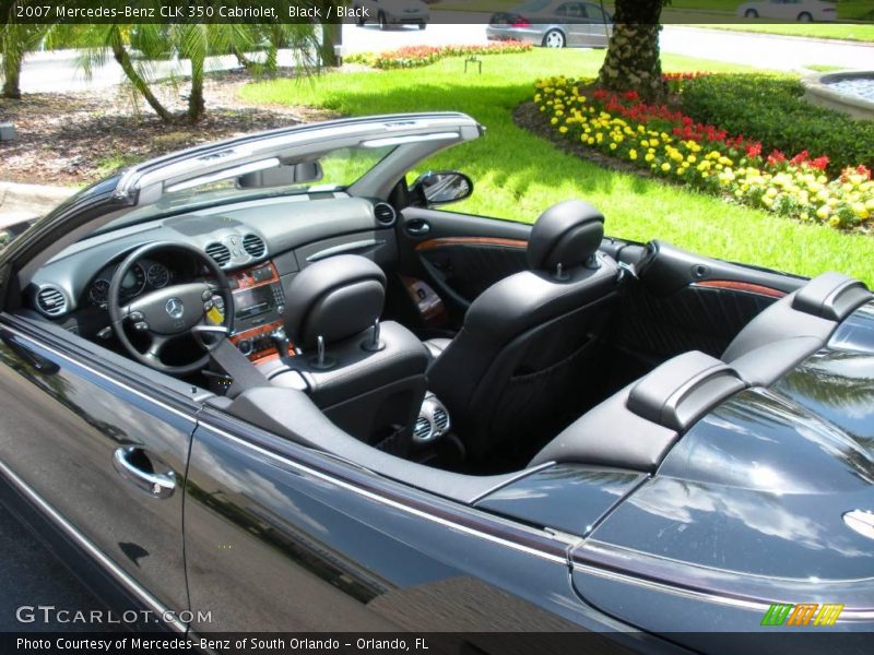 Black / Black 2007 Mercedes-Benz CLK 350 Cabriolet