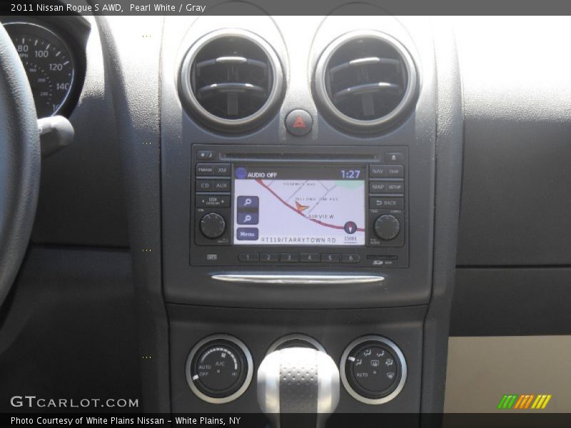 Pearl White / Gray 2011 Nissan Rogue S AWD