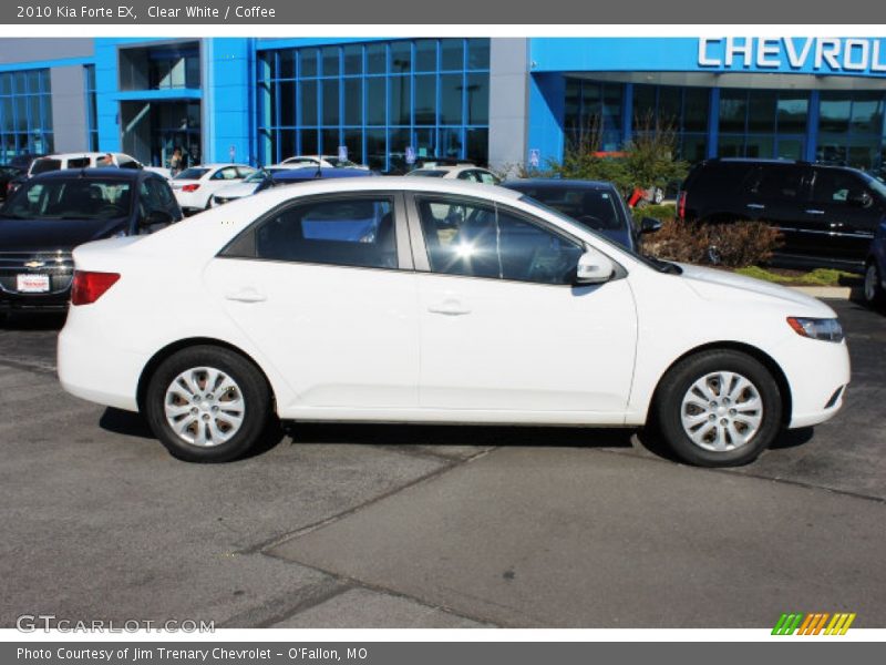Clear White / Coffee 2010 Kia Forte EX