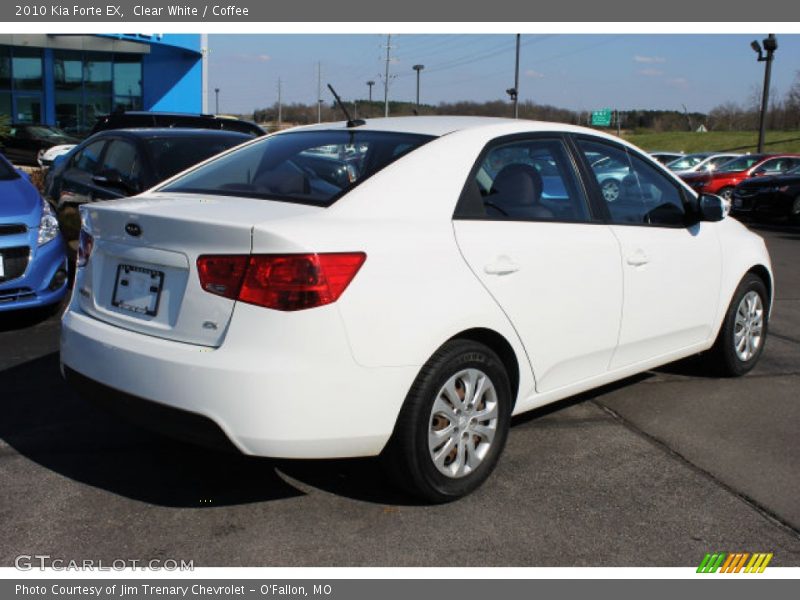 Clear White / Coffee 2010 Kia Forte EX