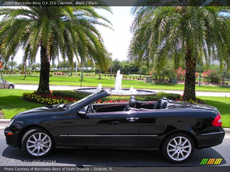 Black / Black 2007 Mercedes-Benz CLK 350 Cabriolet