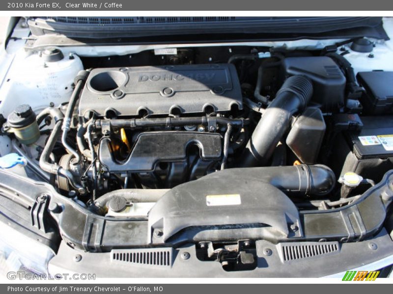 Clear White / Coffee 2010 Kia Forte EX