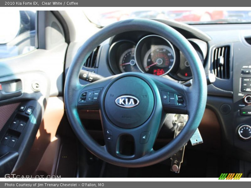 Clear White / Coffee 2010 Kia Forte EX