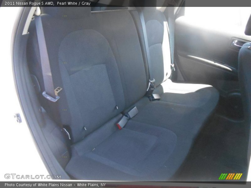 Pearl White / Gray 2011 Nissan Rogue S AWD