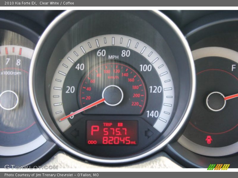 Clear White / Coffee 2010 Kia Forte EX