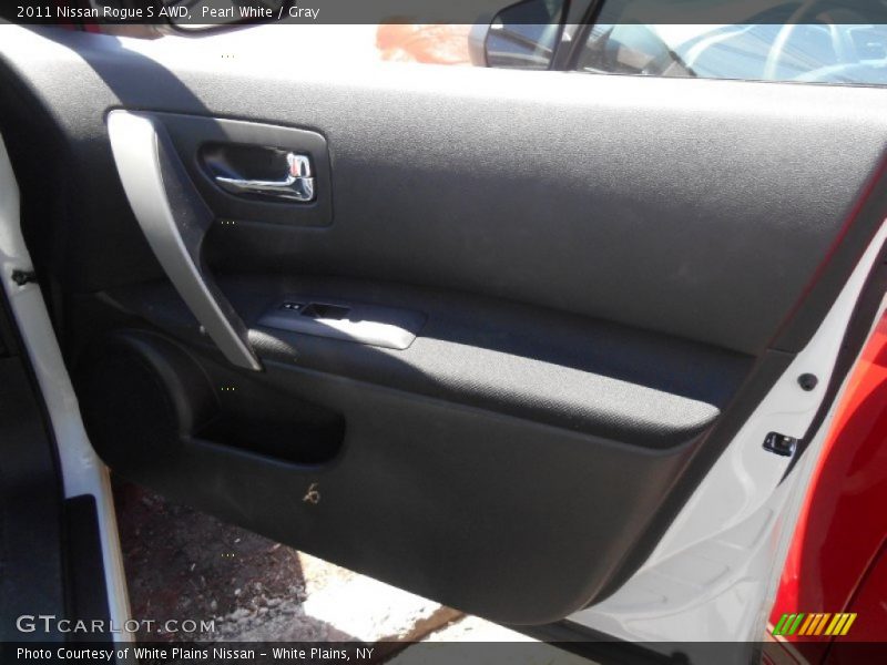 Pearl White / Gray 2011 Nissan Rogue S AWD