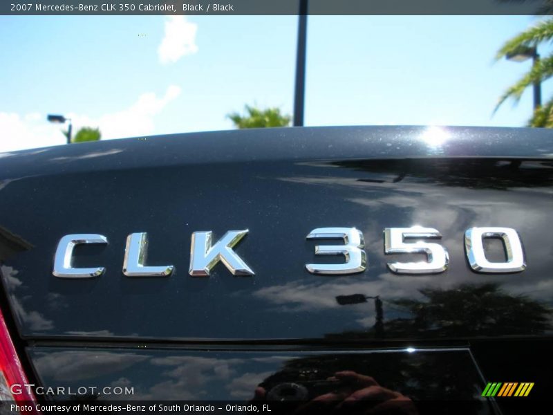 Black / Black 2007 Mercedes-Benz CLK 350 Cabriolet
