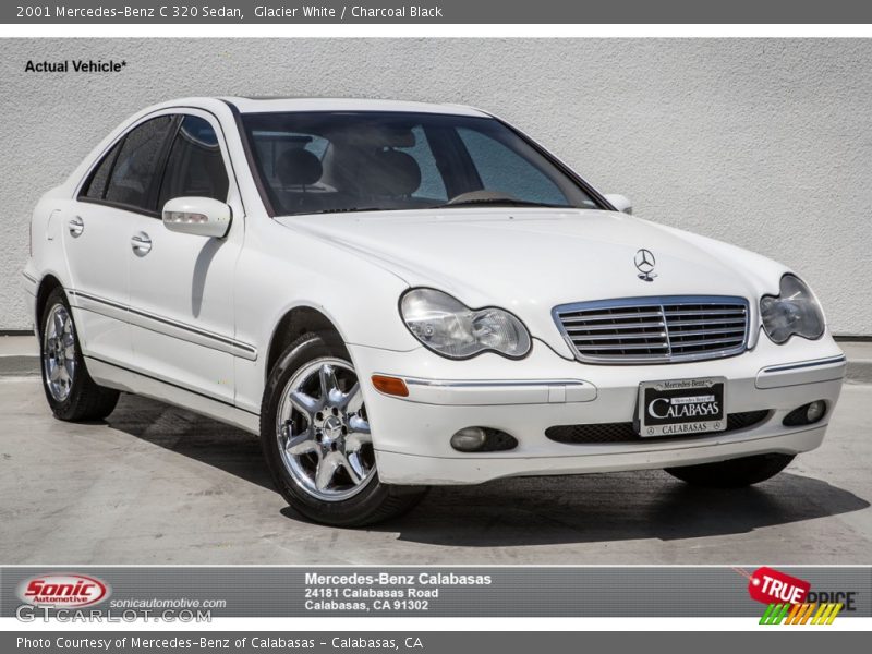 Glacier White / Charcoal Black 2001 Mercedes-Benz C 320 Sedan