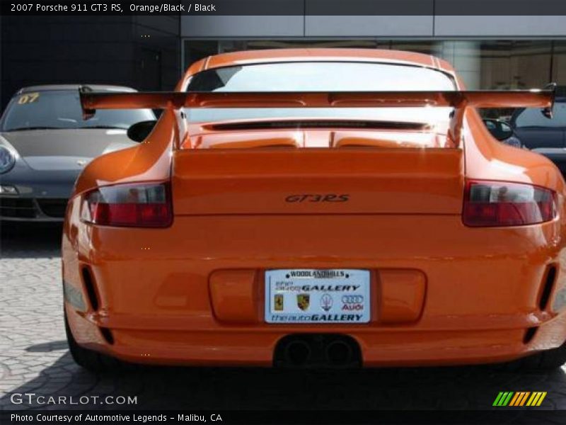 Orange/Black / Black 2007 Porsche 911 GT3 RS