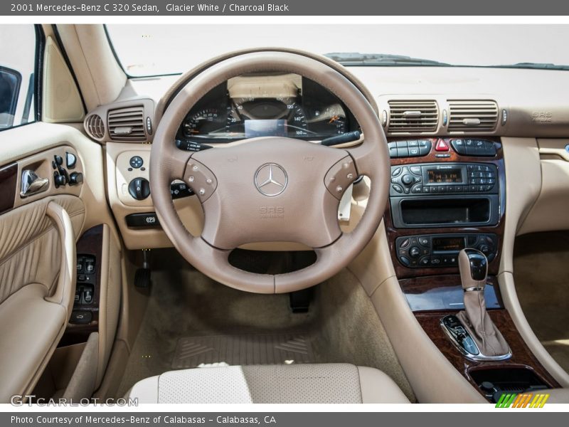 Glacier White / Charcoal Black 2001 Mercedes-Benz C 320 Sedan