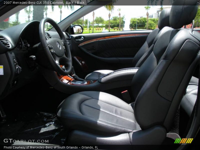 Black / Black 2007 Mercedes-Benz CLK 350 Cabriolet