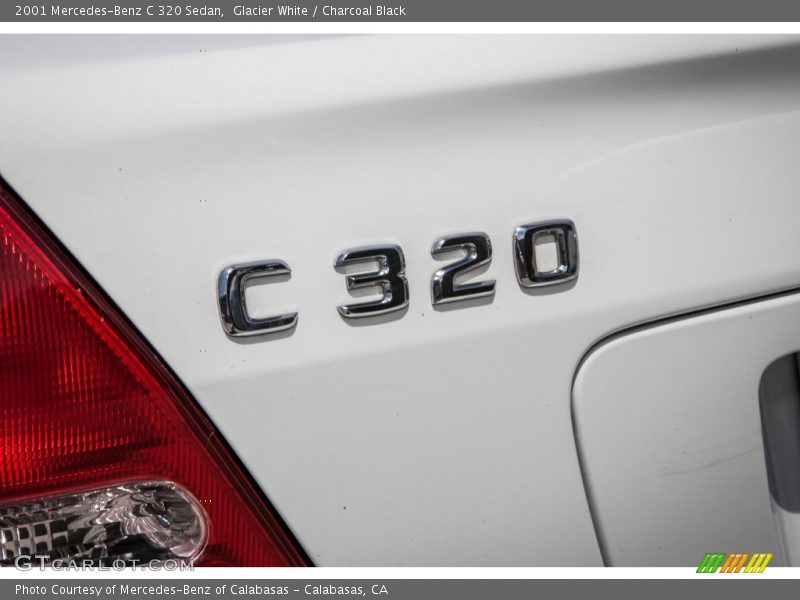 Glacier White / Charcoal Black 2001 Mercedes-Benz C 320 Sedan