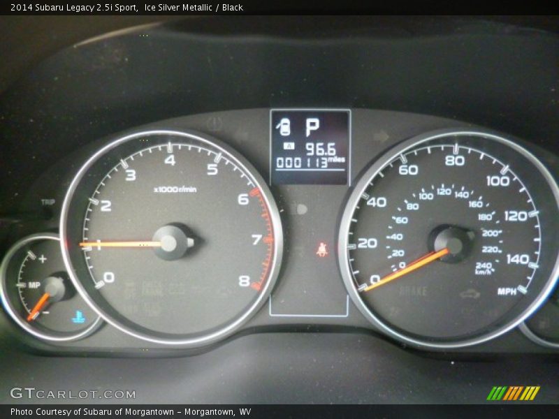 Ice Silver Metallic / Black 2014 Subaru Legacy 2.5i Sport