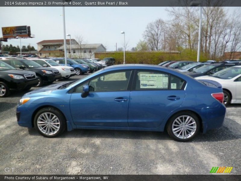 Quartz Blue Pearl / Black 2014 Subaru Impreza 2.0i Premium 4 Door