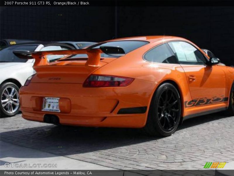 Orange/Black / Black 2007 Porsche 911 GT3 RS