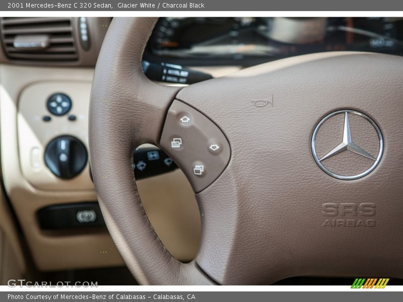 Glacier White / Charcoal Black 2001 Mercedes-Benz C 320 Sedan