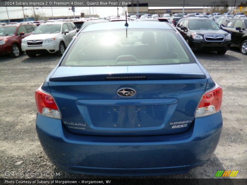 Quartz Blue Pearl / Black 2014 Subaru Impreza 2.0i Premium 4 Door