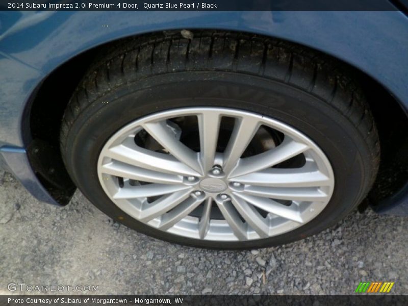 Quartz Blue Pearl / Black 2014 Subaru Impreza 2.0i Premium 4 Door